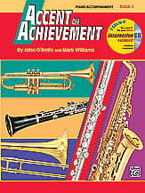 Accent on Achievement, Book 2 Piano band method book cover